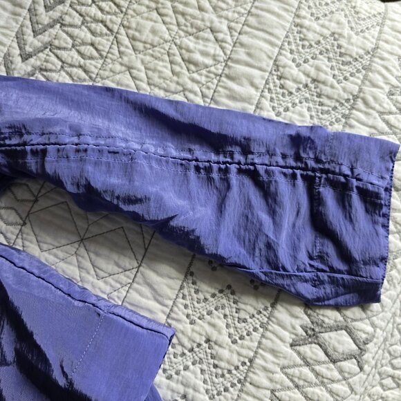 Athleta Arrival Rain Jacket Dark Adonis Blue (purple) Oversized Small NWT - Picture 12 of 13
